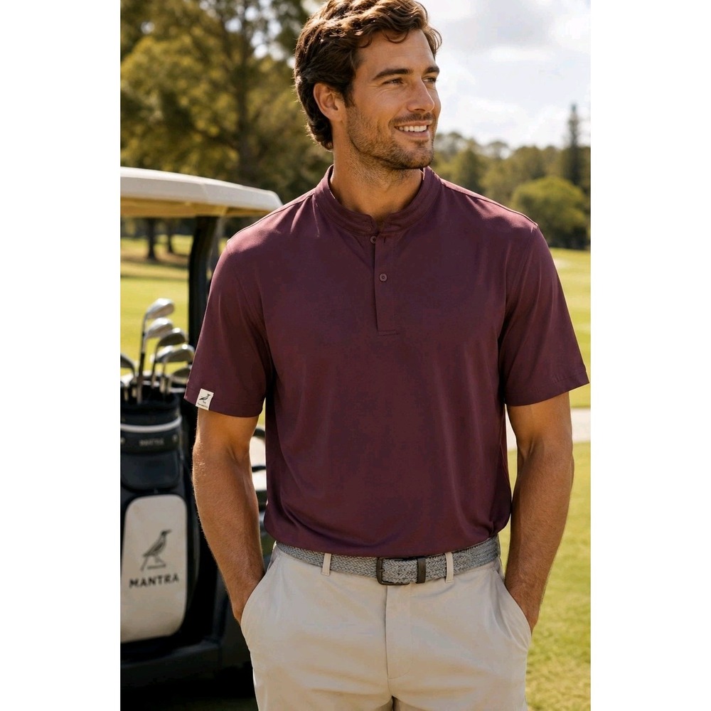 NWT Mantra Men's Catalyst Acai Polo Golf Performance Shirt XL